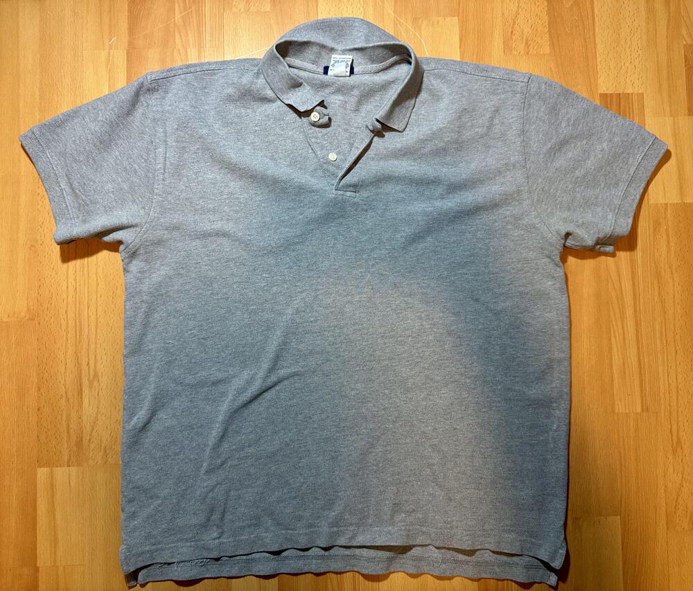 Old Navy Polo Shirt Mens Large Gray Regular Fit Short Sleeve Cotton Classic